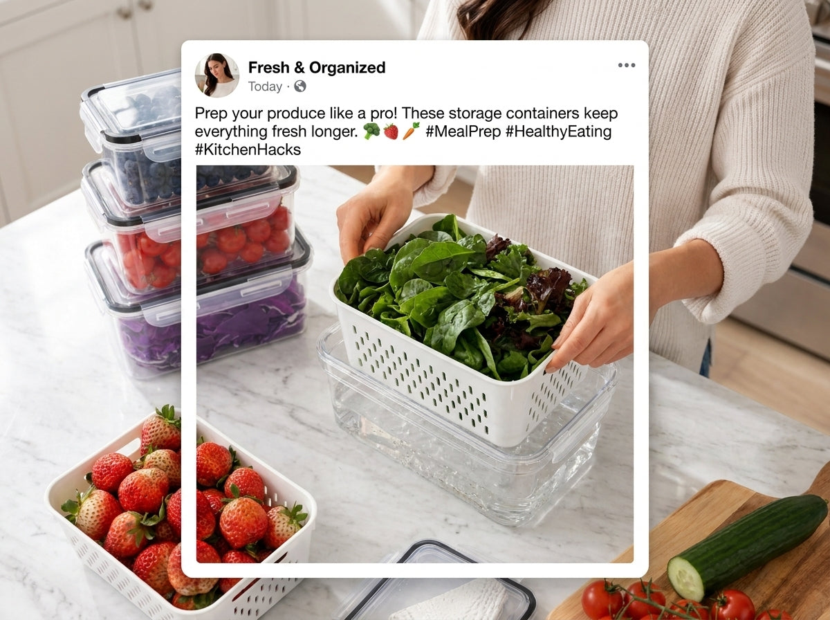 FreshKeep produce storage container